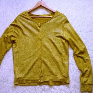 Petite Bateau Gold Colored Linen Blouse. Your golden opportunity!